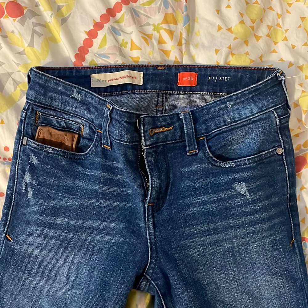 Womens pilcro straight leg jeans